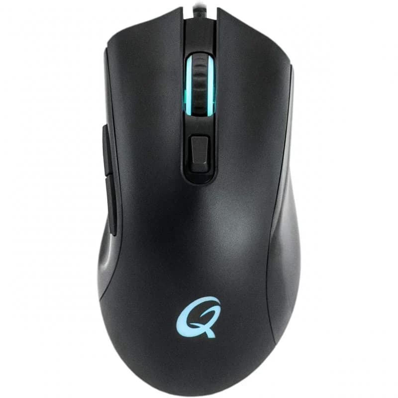 QPad DX120 Gaming-Maus 12000 DPI Schwarz