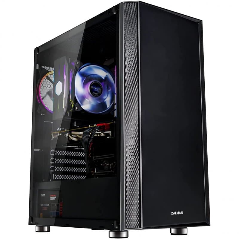 Zalman R2 gehärtetes Glas USB 3.0 Schwarz