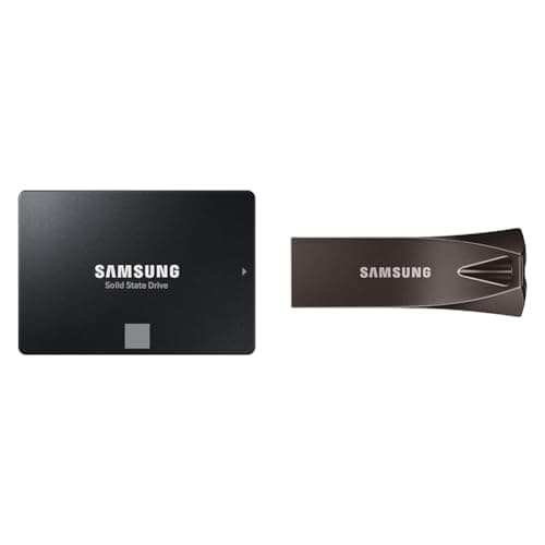 Samsung 870 EVO SATA III 2,5 Zoll SSD, 1 TB, 560 MB/s Lesen, 530 MB/s Schreiben & BAR Plus USB-Stick Typ-A, 64 GB, 200 MB/s Lesen, 30 MB/s Schreiben Bild 2