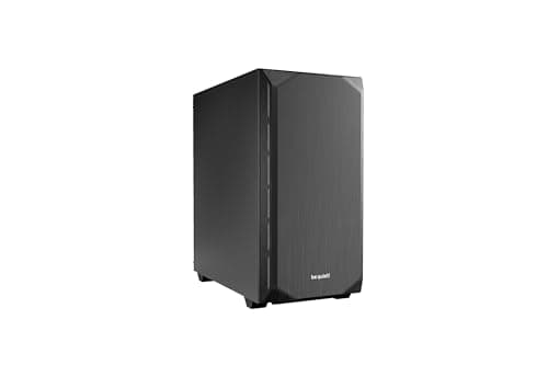 be quiet! Pure Base 500 Black, PC-Gehäuse, 2X Pure Wings 2 140mm Lüfter, Airflow und Silence optimierte Topcover, Radiatoren bis 360mm, BG034