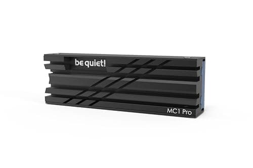 be quiet! MC1 Pro M.2 SSD Kühler Kühlkörper mit integrierter Heatpipe für Ein- und Doppelseitige 2280 Module BZ003