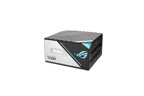 ASUS ROG Thor 850W Platinum II Netzteil (Aura Sync RGB Belechtung, OLED Display,135-mm-Axial-Tech-Lüfter mit PWM-Steuerung, 0dB-Kühlung, PCIe 5.0 Ready)