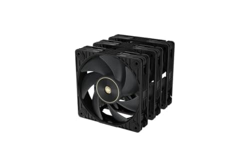 ASUS ProArt PF120 Triple Pack 120 mm PMW-Ventilatoren, hohe Leistung, 28-mm-Rahmen, LCP-Lüfter, leiser Betrieb, Präzisionstechnik, Kettenverbinder, Schwarz Bild 3
