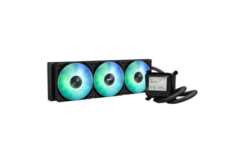 ASUS MAX Gaming LC 360 ARGB LCD All-in-One Flüssig-CPU-Wasserkühlung (2.4-Zoll IPS-LCD-Bildschirm, drei Daisy-Chain-fähige ARGB-Lüfter, AMD AM5 & AM4, Intel LGA 1851 & 1700, Schwarz) Bild 7