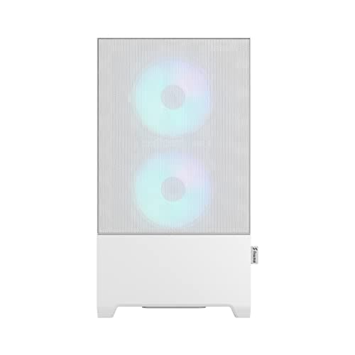 Fractal Design Pop Mini Air RGB - mATX PC Gehäuse Weiß - Honeycomb Mesh Front - Tempered Glass - 3X 120 mm RGB-Lüfter - Kompaktes Gaming Case Weiß/Flyaway Orchidee Mini Air Bild 4