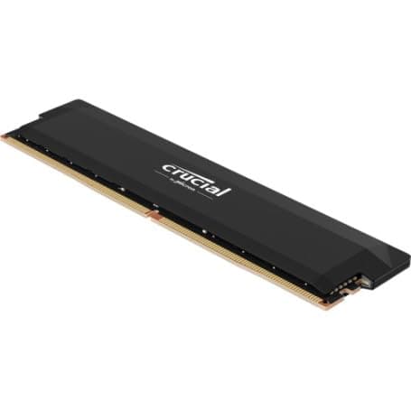 Memoria Per Gaming - Crucial Pro Oc - Cp16g64c32u5b - 16gb Ddr5-6400 Udimm - Cl32 Con Dissipatore Di Calore - Nero