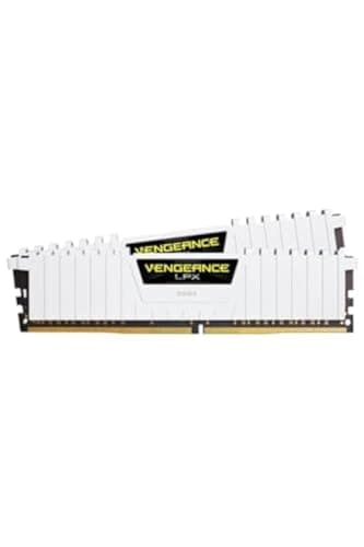 Corsair Vengeance LPX 16GB (2x8GB) DDR4 Bis zu 3200MHz CL16 XMP 2.0 High Performance Desktop Arbeitsspeicher Kit, Weiß CMK16GX4M2B3200C16W Weiß 2 x 8 GB 3200 MHz Bild 2