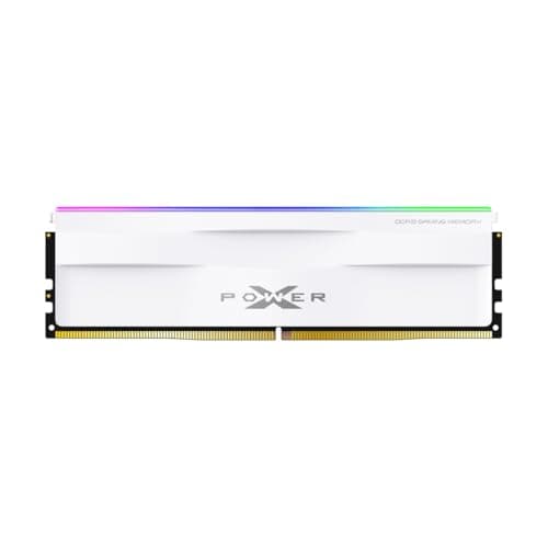 Silicon Power DDR5 16GB Zenith RGB 6000MT/s (PC5-48000) 288-pin CL36 1.35V UDIMM Desktop Memory Module RAM SP016GXLWU60FFSH Weiß