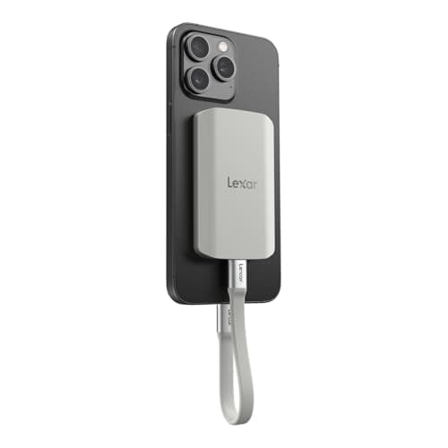 Lexar ES5 Tragbare SSD 2TB, USB 3.2 Gen2x2 mit bis zu 2.000 MB/s Lesen und Schreiben, IP65-Schutz, Magsafe Phone SSD Unterstützt Apple ProRes 4K (iPhone 15/16), Galaxy S25 8K, Flüssige Silikonhülle ES5 2TB Bild 6
