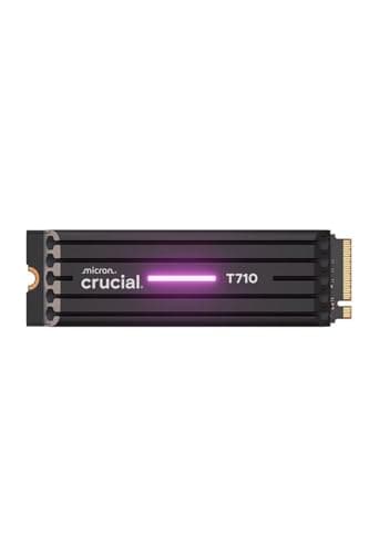 Crucial T710 - SSD - crittografato - 2 TB - interno - M.2 2280 - PCI Express 5.0 [NVMe] - TCG Opal Encryption 2.01 - dissipatore integrato