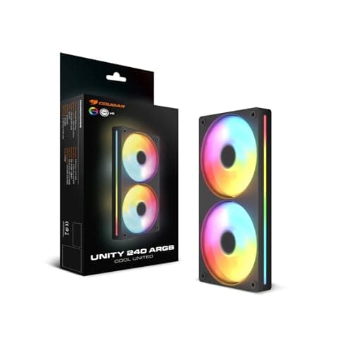 COUGAR Unity ARGB Single-Frame-PWM-Lüfter 240 Forward Black Bild 6