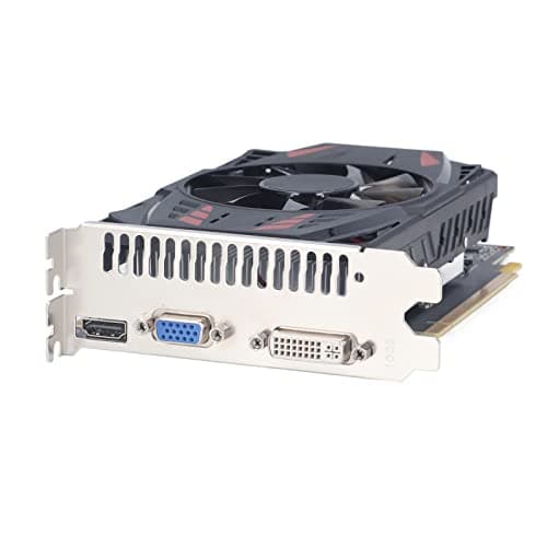 Goshyda GTX550TI Gaming-Grafikkarte, 2 GB GDDR5 128BIT 4K HDR, Tragbarer Dual-Lüfter, Geräuscharm, DVI-VGA-HDMI-Ausgang, Desktop-Grafikkarte für PC-Spiele Bild 8