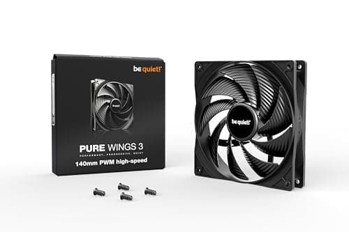 be quiet! Pure Wings 3 140mm PWM high-speed Lüfter, hohe Höchstgeschwindigkeit, niedrige Mindestdrehzahl, optimierter Lüfterrahmen, außergewöhnlich hoher Luftdruck, sehr leiser Betrieb, Rifle, BL109 Bild 6