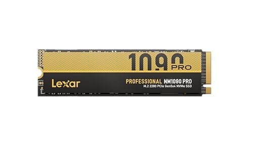 Lexar 2 TB NM1090 PRO SSD PCIe Gen5 NVMe M.2 2280 interne SSD, bis zu 14.000/13.000 MB/s Lesen/Schreiben, fortschrittliches thermisches Steuerungsdesign, DirectStorage-fähig, für Gamer und Kreatoren Bild 2