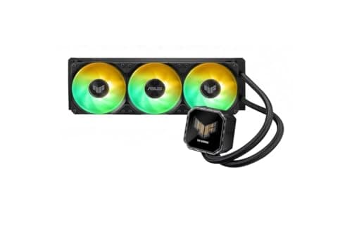 ASUS TUF Gaming LC III 360 ARGB All-in-One-Flüssig-CPU Wasserkühlung (Drei vorinstallierte Lüfter, 2,8 IPS-LCD für GIF-Dateien und MP4