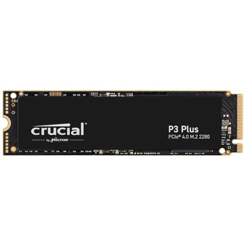 Crucial P3 Plus SSD 500GB M.2 PCIe Gen4 NVMe Interne SSD, bis 4.700 MB/s, Laptop und Desktop kompatibel, Solid State Drive Festplatte - CT500P3PSSD8