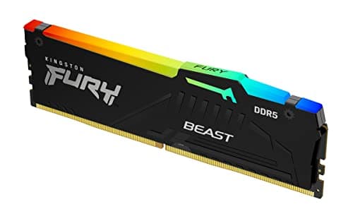 Kingston FURY Beast Schwarz RGB 16GB 5600MT/s DDR5 CL40 DIMM Desktop Gaming Speicher Einzelnes Modul - KF556C40BBA-16 Bild 3