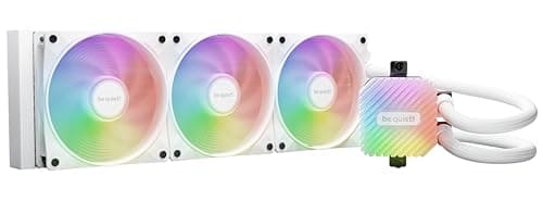 be quiet! Light Loop 360mm White Wasserkühlung für stark übertaktete Systeme, 3x Light Wings LX 120mm PWM high-speed ARGB Lüfter, Stylischer ARGB-Kühlblock, mit RGB-PWM-Hub, extrem hohe Kühlleistung