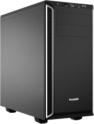 be quiet! Pure Base 600 Silver PC-Gehäuse, 2X Pure Wings 2 Lüfter, Radiatoren bis 360mm, 3-stufige Lüftersteuerung