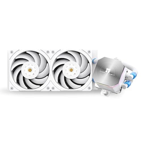 Thermalright Frozen Edge 240 White Flüssig-CPU-Wasserkühler mit 120mm PWM-Lüfter,240 weiß Cold Row Spezifikation,Integrierter Wasserkühlkörper für AMD/AM4/AM5,Intel LGA1700/1150/1151/1200/1851