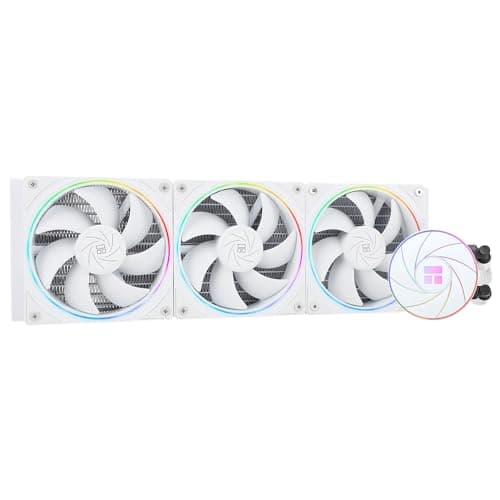 Thermalright AQUA ELITE 360 Weiß ARGB V2 CPU-Wasserkühler, 360 Aio CPU-Kühler, 3xTL-S12W PWM-Lüfter, S-FDB-Lager, ARGB-Feinblendeneffekt, für AM4/AM5, Intel LGA1150/1151/1200/1851/1700 360mm White Bild 2