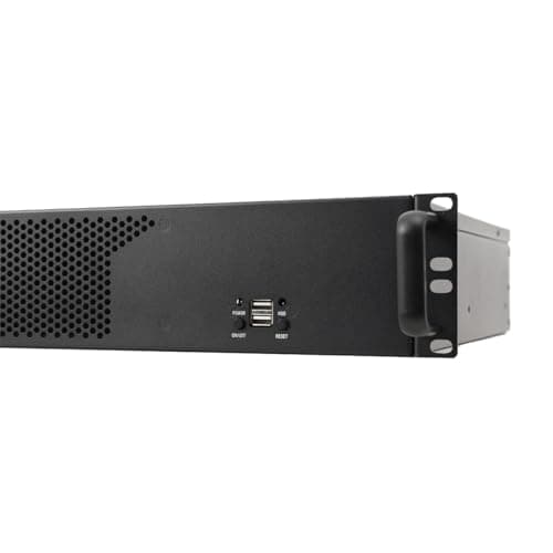 14 Rack Server Gehäuse (35cm Tiefes) 2U 2HE Rackmount Server Gehäuse Unterstützt Micro ATX/Mini ITX Mainboards, Schmalen Wand-Serverschränken w/USB Anschluß 4 Erweiterungssteckplätze Bild 8