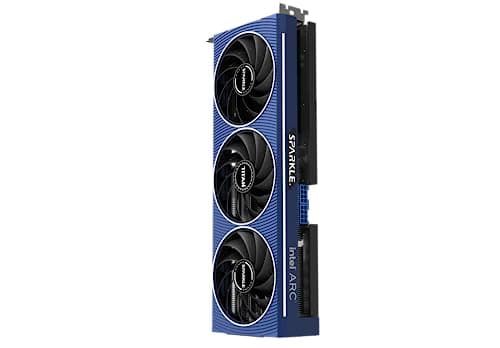 Sparkle Intel Arc A750 Titan OC Edition DDR6 HDMI 2200MHz 8GB Triple Fan Grafikkarte - Blau Bild 6