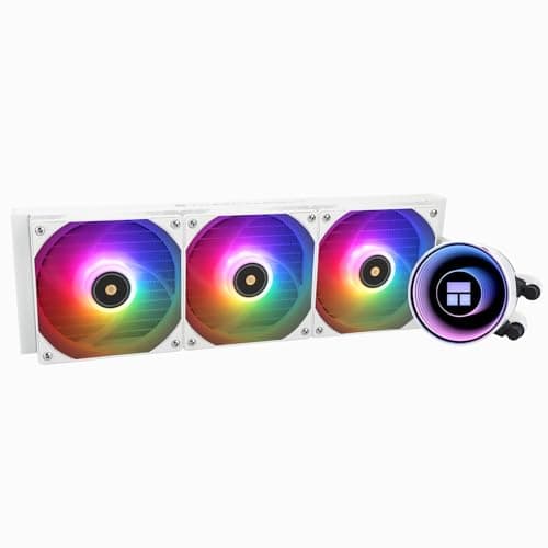 TR Frozen Notte 360 WHITE ARGB V2 CPU-Kühler, Wasser-CPU-Kühler, Spezifikationen des CPU-Kühlers 360 weiß, Dual-Lüfter PWM, S-FDB -Kugellager, geeignet für AMD/AM4, AM5, LGA1851 360MM WHITE-360MM Bild 2