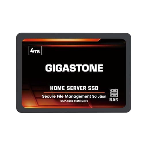 Gigastone Home NAS SSD 4TB 24/7 Dauerhaft TLC Hohe Dauerhaltbarkeit Persönlicher Server Cloud Datenspeicher RAID 3D NAND 2,5 Zoll SATA III Interne Solid State Festplatten