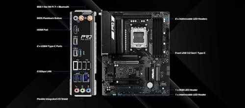 ASRock X870 Pro-A WiFi AM5 ATX HDMI/USB-C DDR5 Retail ATX Pro A WiFi Bild 6