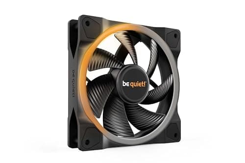 be quiet! Light Wings 120mm PWM Lüfter, ARGB-Beleuchtung, vielzählige Farben und Effekte, 18 ARGB LEDs, 7 geräuschoptimierte Lüfterblätter, hoher Airflow, sehr leiser Betrieb, langlebiges Rifle-Lager