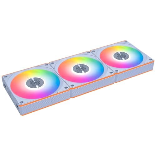 Lian Li UNI FAN CL Wireless Reverse Blade 120mm ARGB PWM Lüfter Weiß (3er Pack mit Controller) | Leistungsstarke Kühlung – für Gehäuse & Radiator Bild 2