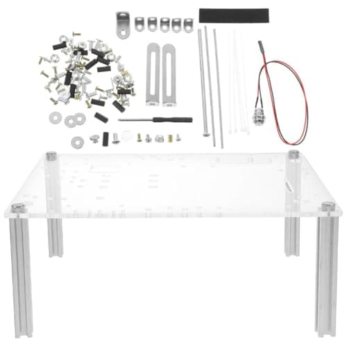 STOBAZA Offenespc Gehäuse mit Hoher Festigkeit aus Aluminiumlegierung und Acryl und Einfacher Installation für Testplattform und Offenes Motherboard Design