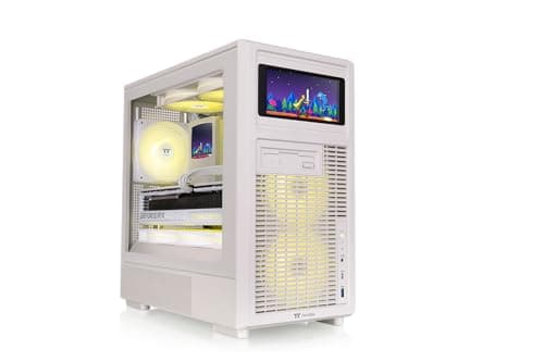 Thermaltake Retro 260 TG Micro Tower | M‑ATX Gehäuse | Retro‑Frontpanel | 4‑mm Tempered Glass | Bis zu 280‑mm AIO Support | Platz für 9× 120‑mm Lüfter | USB‑C | Beige Bild 8