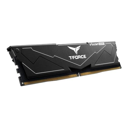 T-FORCE Vulcan DDR5 Desktop-Gaming-Speicher, 32 GB (2 x 16 GB), 6000 MHz, CL30, Intel XMP 3.0 & AMD EXPO zertifiziert, One-Click-Übertaktung, PMIC-Kühlung, On-Die-ECC (schwarz) Bild 6