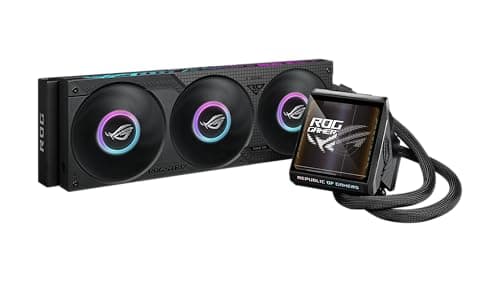 ASUS ROG STRIX LC IV 360 ARGB All-in-One Flüssig-CPU-Wasserkühlung (3x adressierbare ROG ARGB-Lüfter, Asetek-Pumpe 8. Generation, LCD-Display, Intel LGA 1700, 1200, 115X, AMD AM5, AM4)