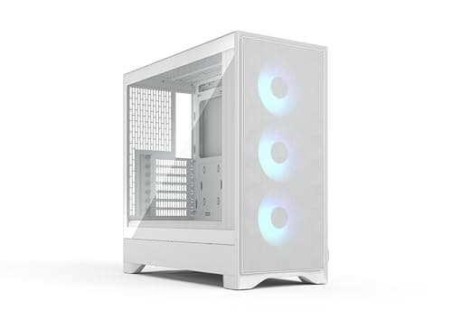 Fractal Design Pop 2 Air White RGB - PC Gaming Gehäuse ATX mit Mesh-Front, 3X 120 mm RGB-Lüftern, Tempered Glass, GPU bis 416 mm, mATX/ITX Weiß TG RGB Bild 2