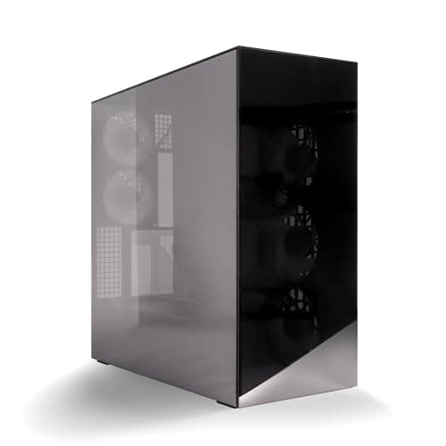 ARCTIC Xtender VG Black (Mirror Glass) mit vertikaler GPU-Halterung - PC-Gehäuse, Verspiegeltes Glas, 2X 420 mm Radiator Support, Full Tower, Big Tower, E-ATX, 5X A-RGB Lüfter vormontiert - Schwarz black mirror Bild 5