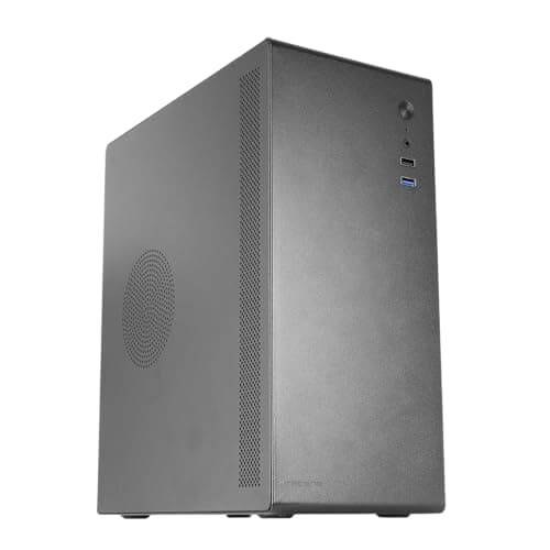 Mars Gaming Tacens NOVAX550BR, Micro-ATX PC-Gehäuse + Netzteil 550W 80Plus Bronze 230V, Vollmetall-Design, 1x 80mm Lüfter Hinten, Mini-Tower mit Großer Interner Kapazität, Schwarz 2NOVAX550BR Bild 2