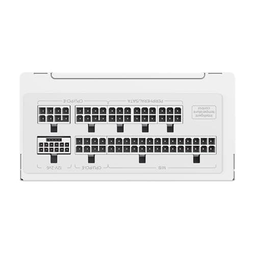 GAMEMAX GS 750G WH SFX Netzteil PC 750W, Vollmodular, 80 Plus Gold, Hochwertige Japanische Kondensatoren, FDB Lüfter, APFC+LLC+DC-DC, 9 Schutzfunktionen, 5 Jahre Garantie 750 Watt Weiß Bild 6