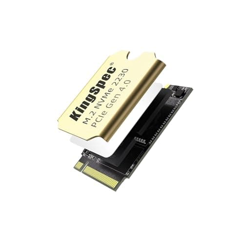 KingSpec XF-2230 2TB SSD M.2 2230 PCIe 4.0, NVMe SSD Gen 4x4 mit Wärmesenke, bis zu 5000MB/s Internes Solid State Drives, kompatibel mit Desktop/Laptop/Steam Deck/ROG Ally/Surface Pro Bild 4