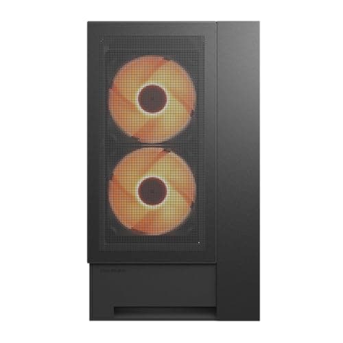 COUGAR OmnyX Mid-Tower ATX symmetrisches Panorama-PC-Gehäuse – maximaler Luftstrom – 4 x vorinstallierte 160-mm-Lüfter – Reverse Connector Motherboard – Kabel ohne Sichtbarkeit (Black) Bild 4