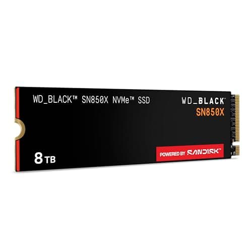 WD_BLACK SN850X NVMe SSD 8 TB interne SSD (Gaming Speicher, PCIe Gen4-Technologie, Lesen 7.200 MB/s, Schreiben 6.600 MB/s) Schwarz 8 TB Standard SN850X Bild 4