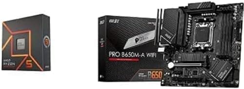 AMD Ryzen 5-7600X Processor + MSI PRO B650M-A WiFi Motherboard Micro-ATX Bild 2