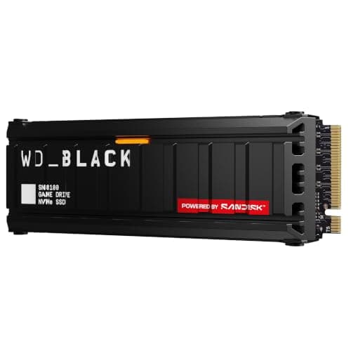 WD_Black SN8100 4 TB PCIe 5.0x4 NVMe M.2 SSD mit Kühlkörper, Lesegeschwindigkeiten von bis zu 14.900 MB/s, Schreibgeschwindigkeiten von bis zu 14.000 MB/s, TLC 3D CBA NAND 4 TB Heatsink Bild 7