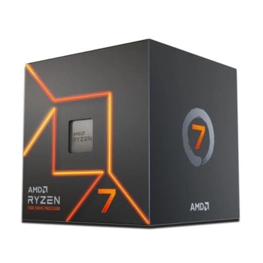 AMD Ryzen™ 7 7700 Prozessor mit Wraith Stealth Kühler (8 Kerne/16 Threads, Unlocked. Zen 4 Architektur. 40 MB L2+L3 Cache. 65W TDP. Bis zu 5,3 GHz Boost-Takt. Sockel AM5. DDR5 & PCIe 5.0)
