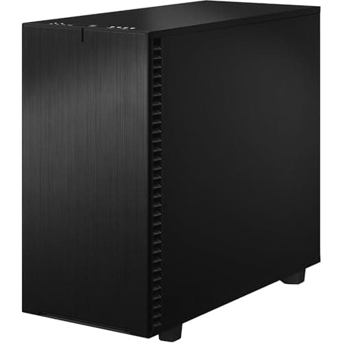 Fractal Define 7 Solid Black PC-Gehäuse - Vielseitiger Midi-Tower für ATX, Micro-ATX, ITX Mainboards, Großzügiger Innenraum, Leise, Hochwertiges Design Bild 8