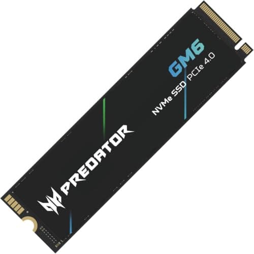 Acer Predator GM6 2TB M.2 NVMe SSD PCIe 4.0 - Lesegeschwindigkeit bis zu 7200 MB/s - Professionelle Interne Festplatte - Gaming Speicher Kompatibel mit PC, Laptop & PS5 Bild 3