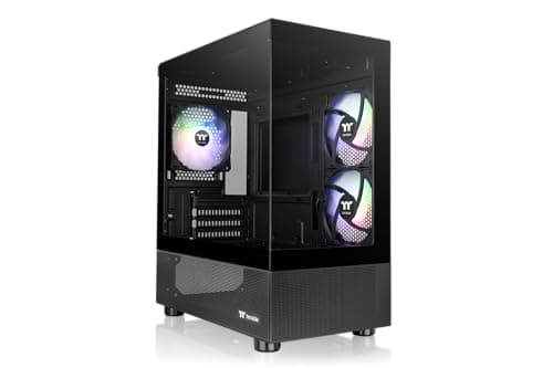 Thermaltake View 170 TG ARGB Black | Micro ATX PC-Gehäuse | Tempered Glass Panorama | 3X 120 mm Lüfter | Radiator bis 280 mm | GPU bis 340 mm | USB 3.0 View 170 Black Bild 2