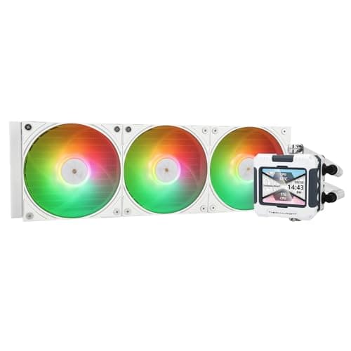 Thermalright FW 360 Weiß ARGB CPU-Wasserkühlung mit 3 PWM-Lüftern, IPS 320 * 240 Auflösung LCD-Bildschirm,360 AIO-Kühlung,flüssiger CPU-Kühler für AMD/Intel PC Aio-Kühler: AM4/AM5/LGA1700/1851 FW 360 WHITE ARGB Bild 2